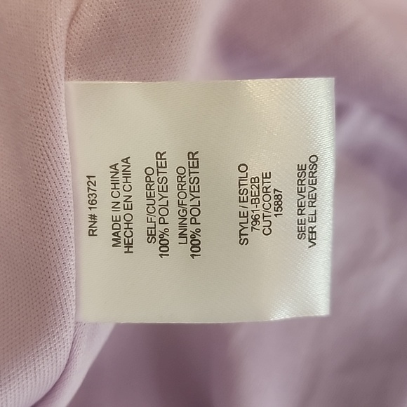 City Studio Purple Iridescent Full Length Prom Dress Strappy Back (Size 5) - Picture 10 of 12